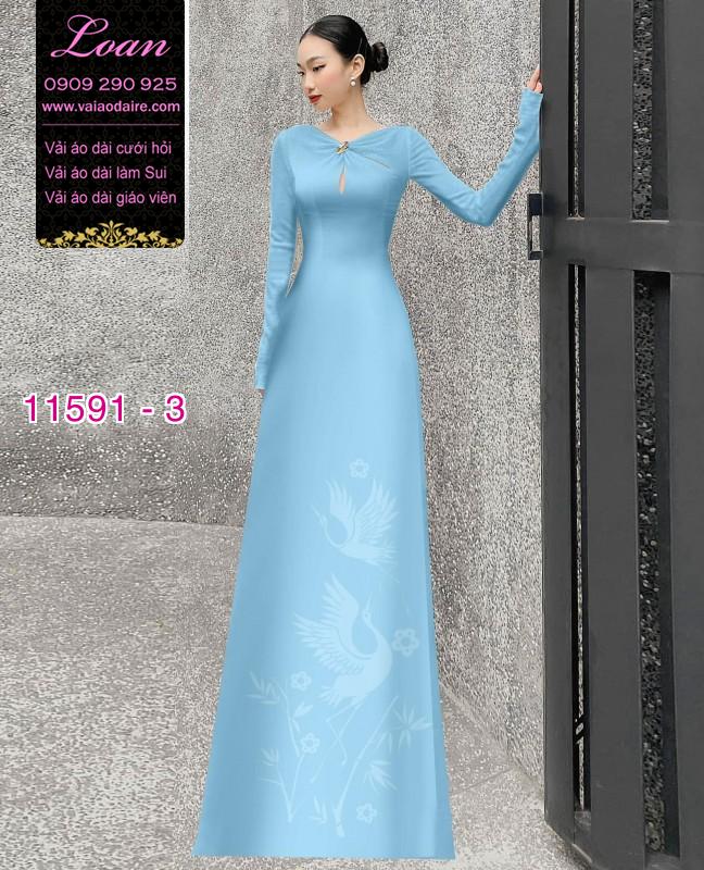 Vải áo dài in 4D