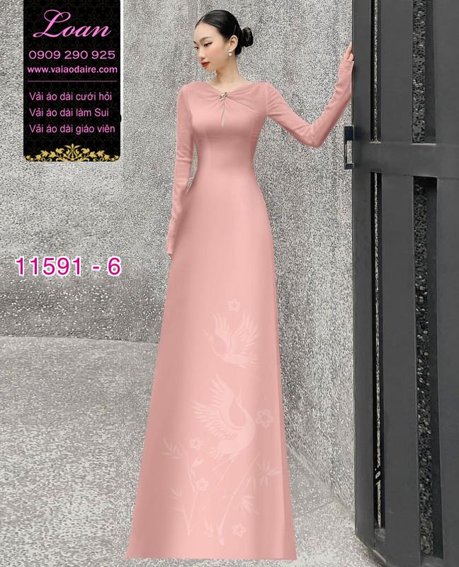 Vải áo dài in 4D