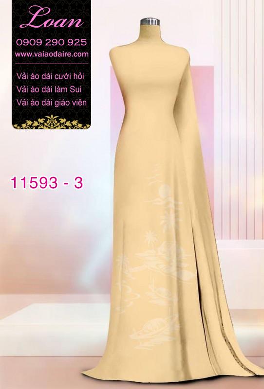 Vải áo dài in 4D