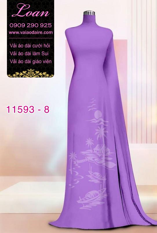 Vải áo dài in 4D