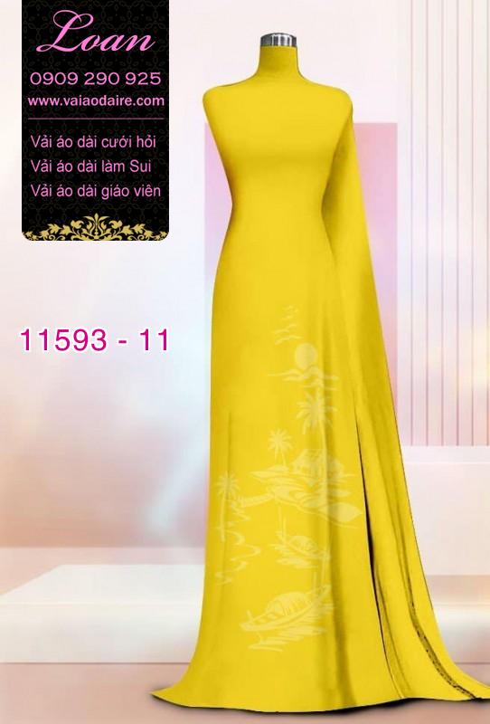 Vải áo dài in 4D