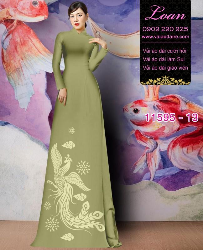 Vải áo dài in 4D