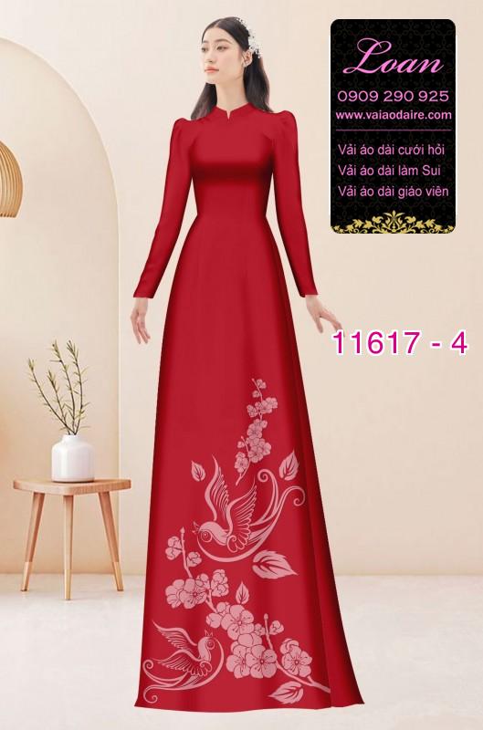 Vải áo dài in 4D