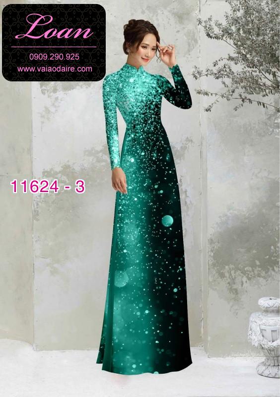 Vải áo dài chấm li ti