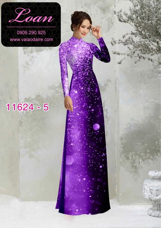Vải áo dài chấm li ti