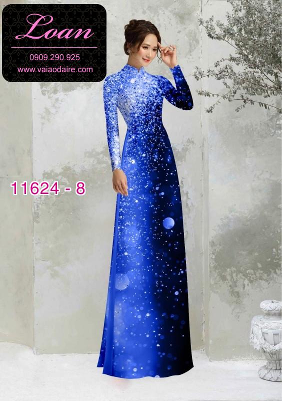 Vải áo dài chấm li ti