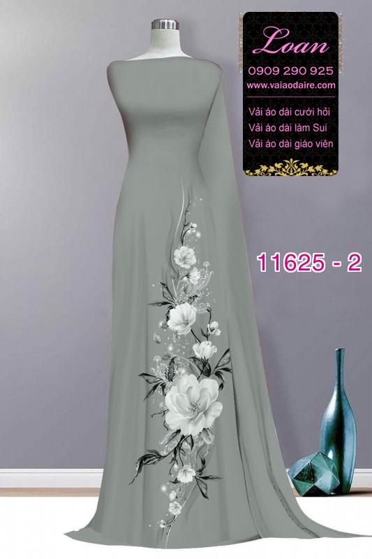 Vải áo dài in hoa 3D