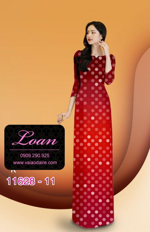 Vải áo dài chấm bi