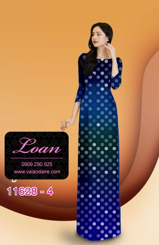 Vải áo dài chấm bi