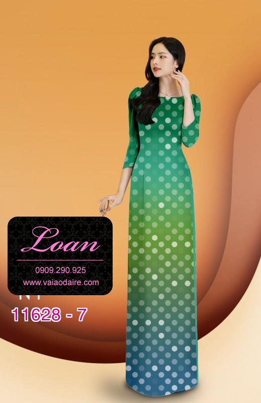 Vải áo dài chấm bi