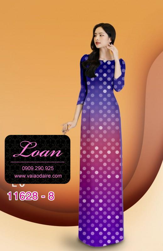 Vải áo dài chấm bi