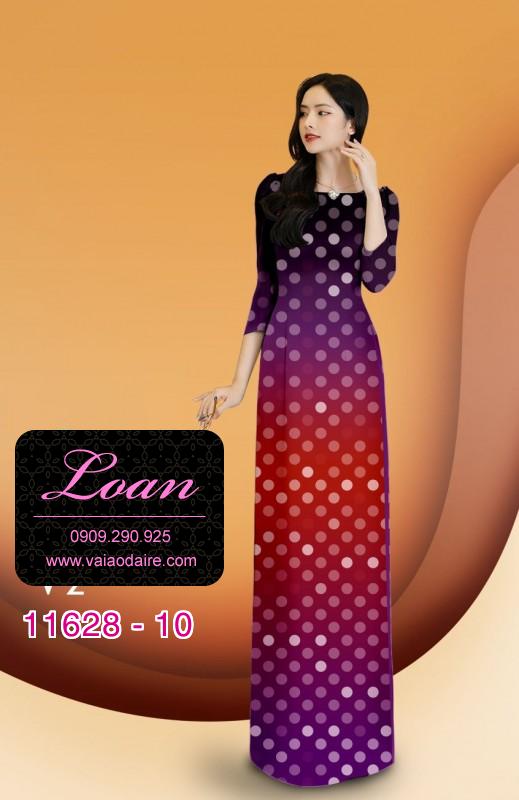 Vải áo dài chấm bi