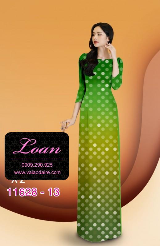 Vải áo dài chấm bi
