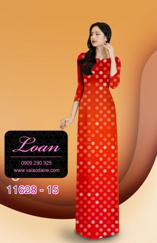 Vải áo dài chấm bi