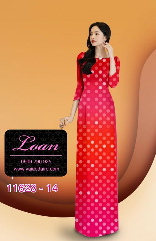 Vải áo dài chấm bi