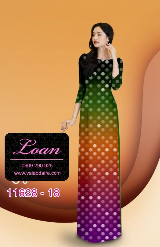 Vải áo dài chấm bi