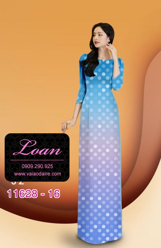 Vải áo dài chấm bi