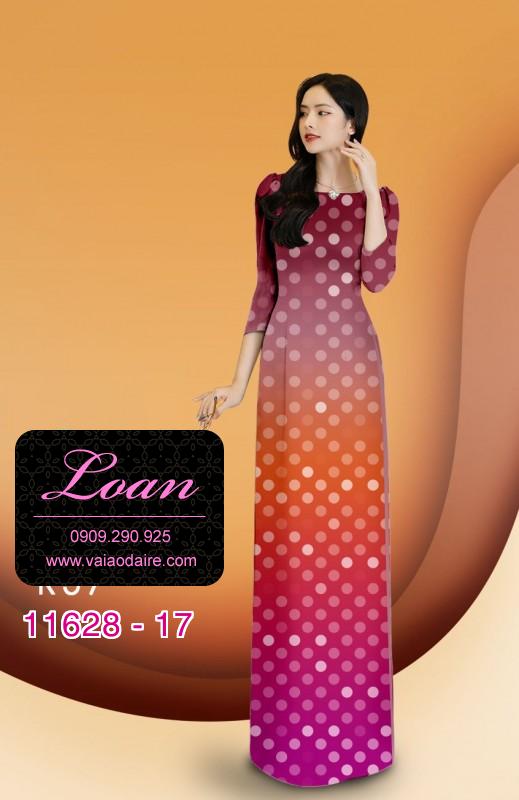 Vải áo dài chấm bi