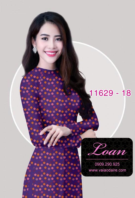 Vải áo dài chấm bi Vải áo dài chấm bi