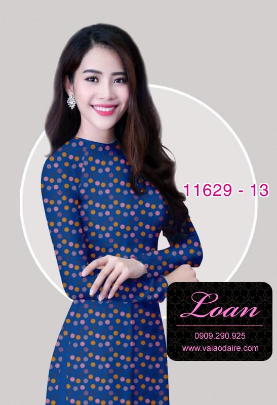 Vải áo dài chấm bi Vải áo dài chấm bi