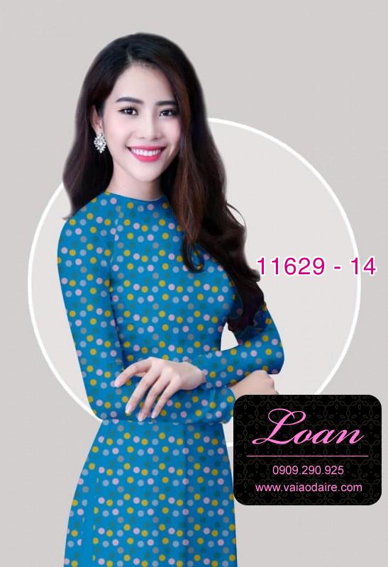 Vải áo dài chấm bi Vải áo dài chấm bi