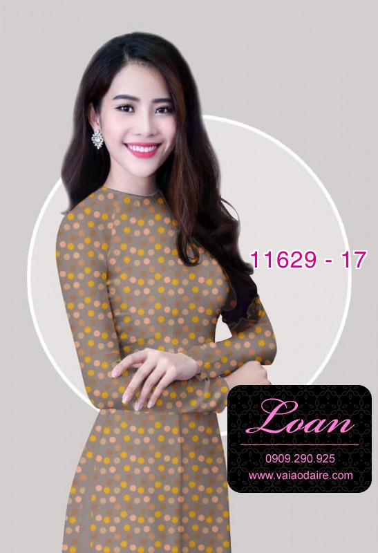 Vải áo dài chấm bi Vải áo dài chấm bi
