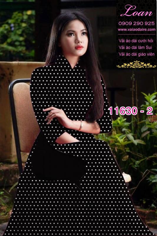 Vải áo dài chấm bi