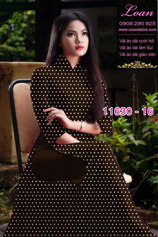 Vải áo dài chấm bi