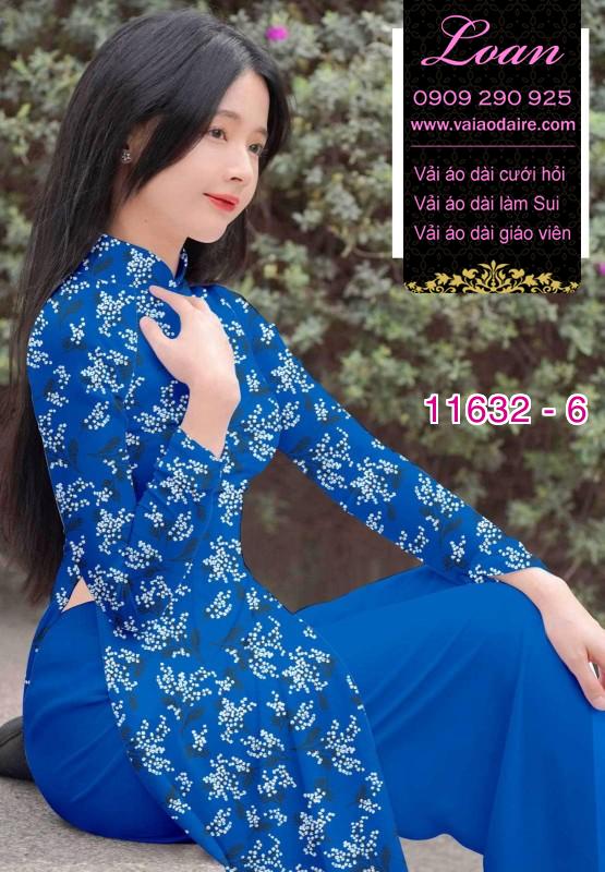 Vải áo dài hoa nhí Vải áo dài hoa nhí