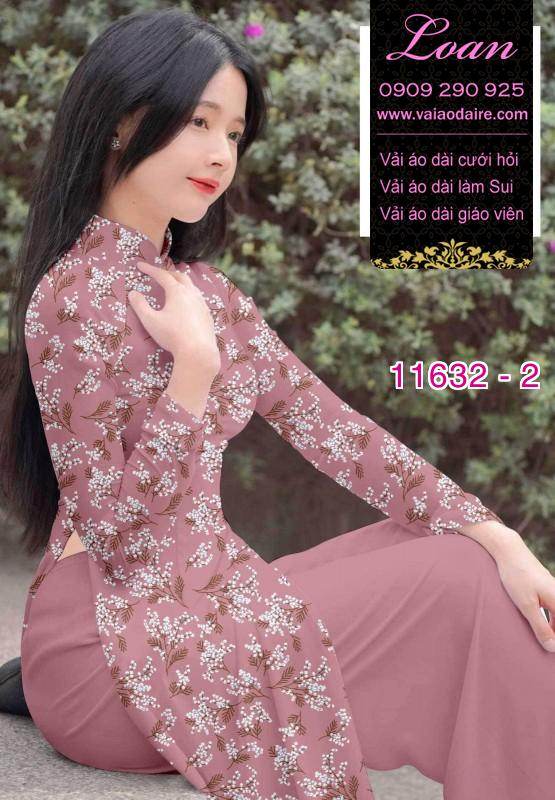 Vải áo dài hoa nhí Vải áo dài hoa nhí
