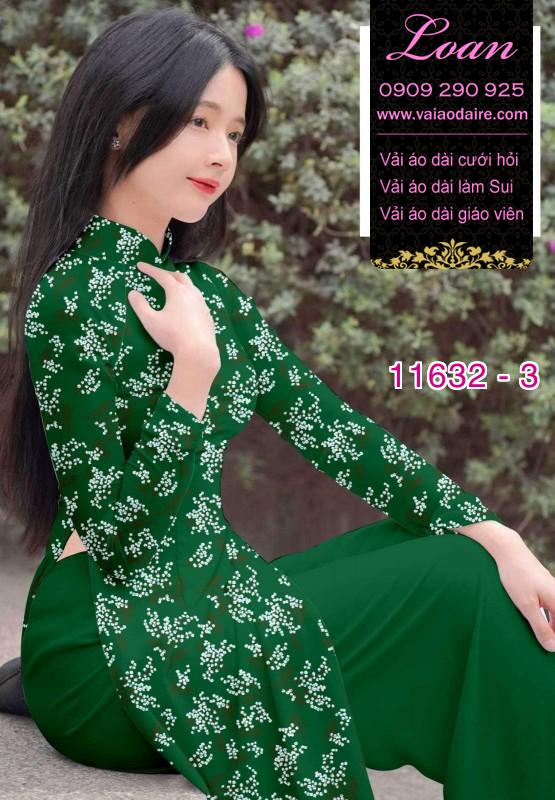 Vải áo dài hoa nhí Vải áo dài hoa nhí