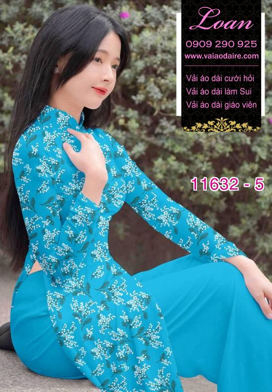 Vải áo dài hoa nhí Vải áo dài hoa nhí
