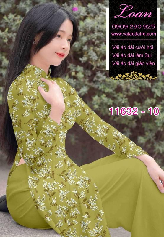 Vải áo dài hoa nhí Vải áo dài hoa nhí