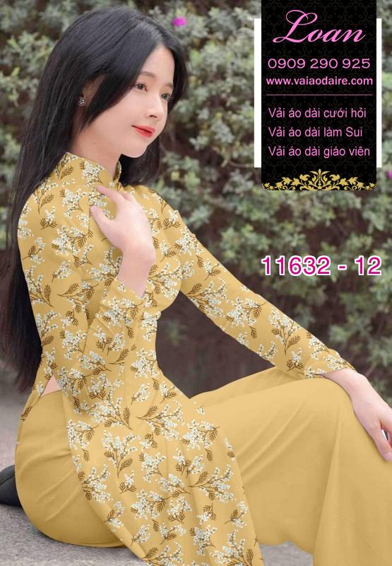 Vải áo dài hoa nhí Vải áo dài hoa nhí