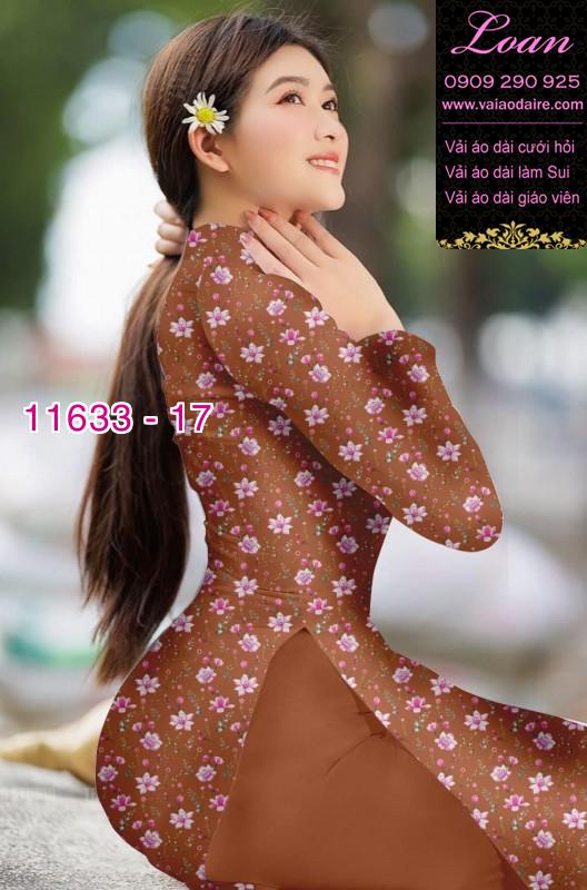 Vải áo dài hoa nhí Vải áo dài hoa nhí