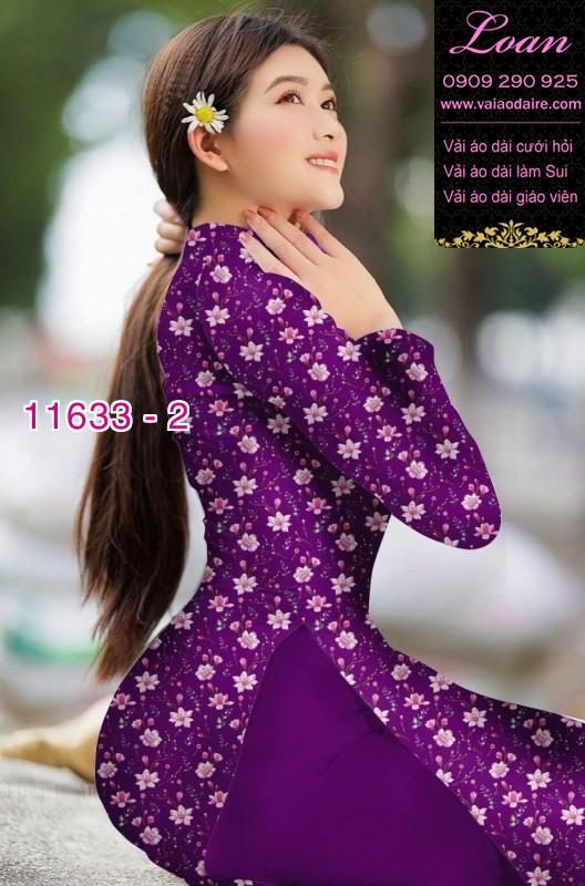 Vải áo dài hoa nhí Vải áo dài hoa nhí