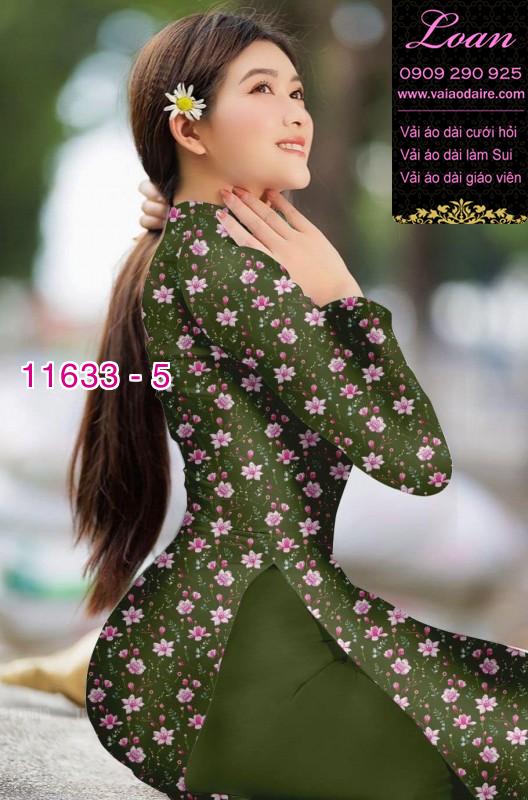 Vải áo dài hoa nhí Vải áo dài hoa nhí