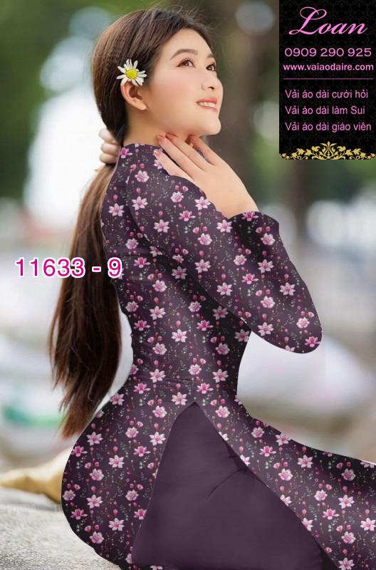 Vải áo dài hoa nhí Vải áo dài hoa nhí