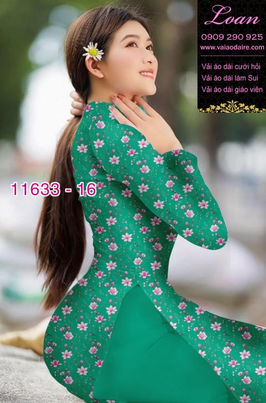 Vải áo dài hoa nhí Vải áo dài hoa nhí