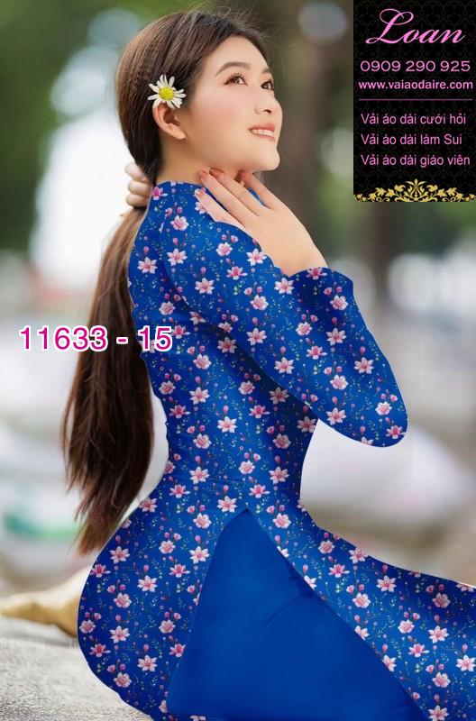 Vải áo dài hoa nhí Vải áo dài hoa nhí