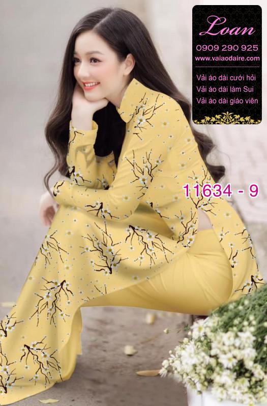 Vải áo dài hoa nhí