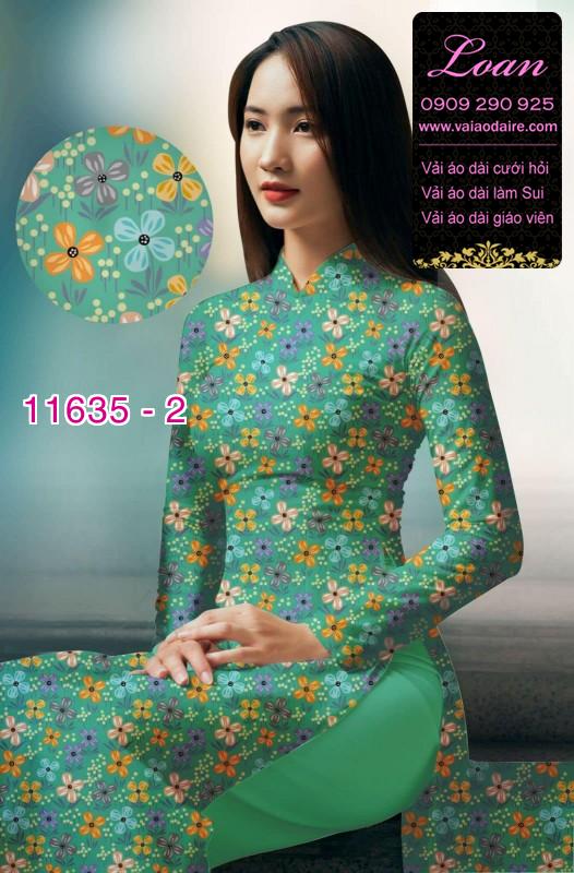 Vải áo dài hoa nhí Vải áo dài hoa nhí