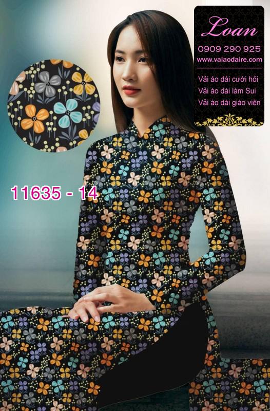 Vải áo dài hoa nhí Vải áo dài hoa nhí