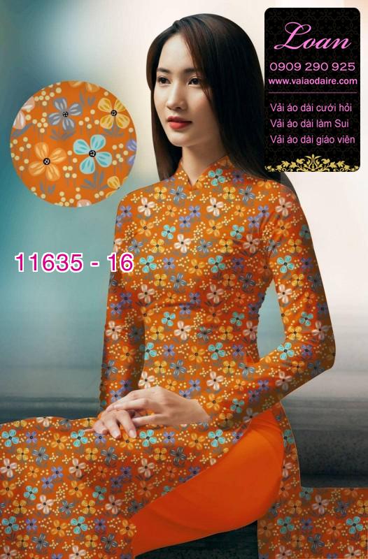Vải áo dài hoa nhí Vải áo dài hoa nhí