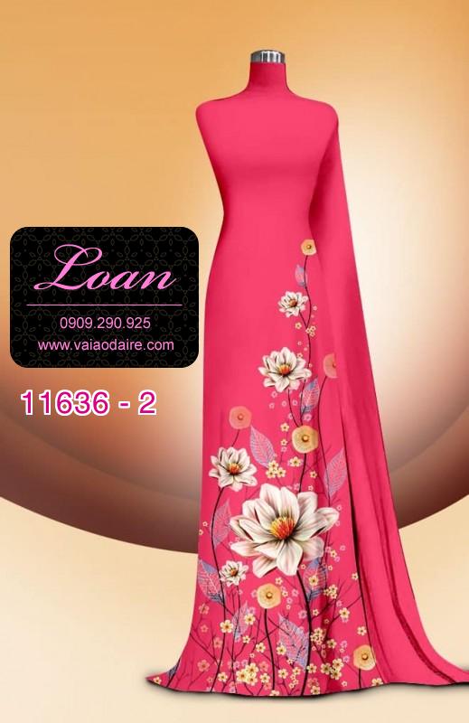 Vải áo dài hoa 3D