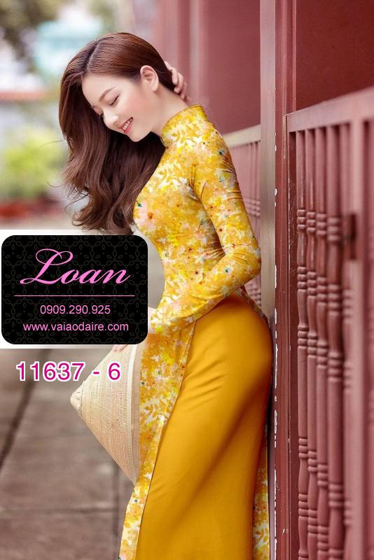 Vải áo dài hoa 3D
