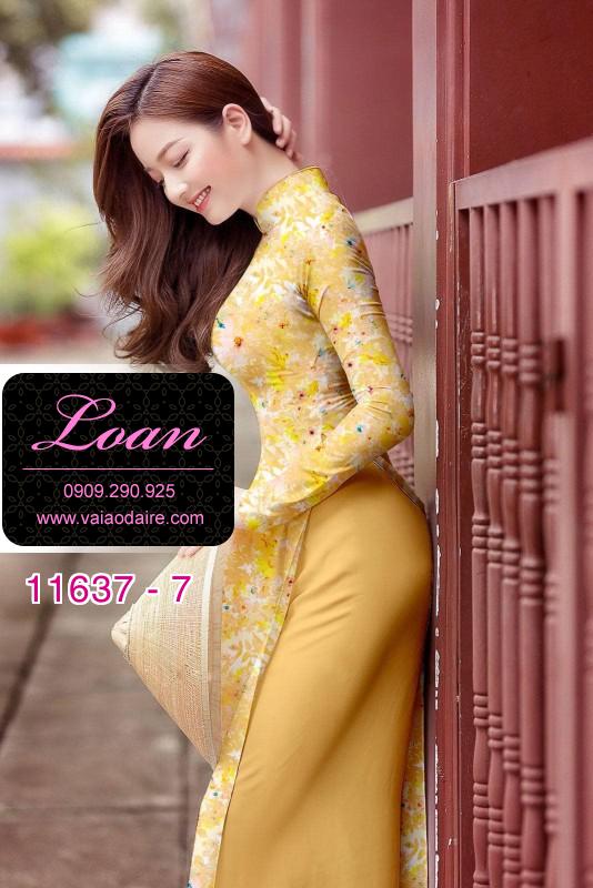 Vải áo dài hoa 3D