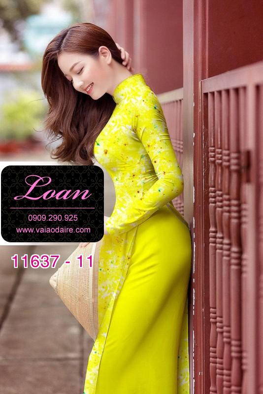 Vải áo dài hoa 3D