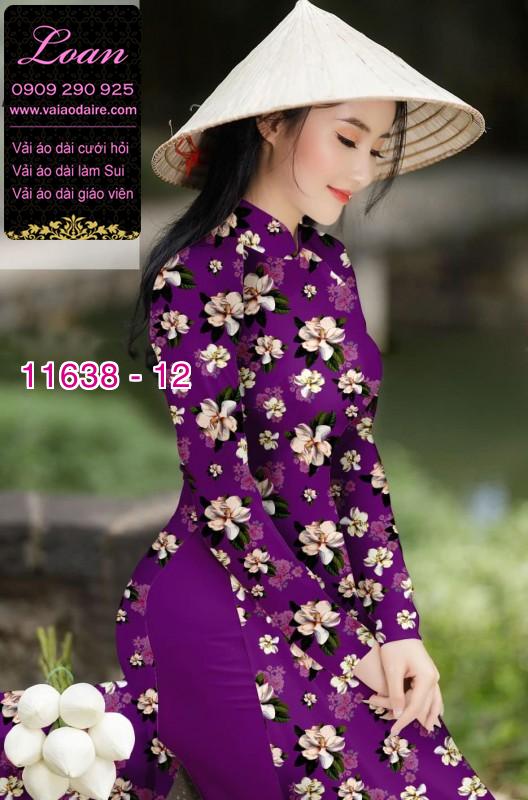 Vải áo dài hoa nhí Vải áo dài hoa nhí
