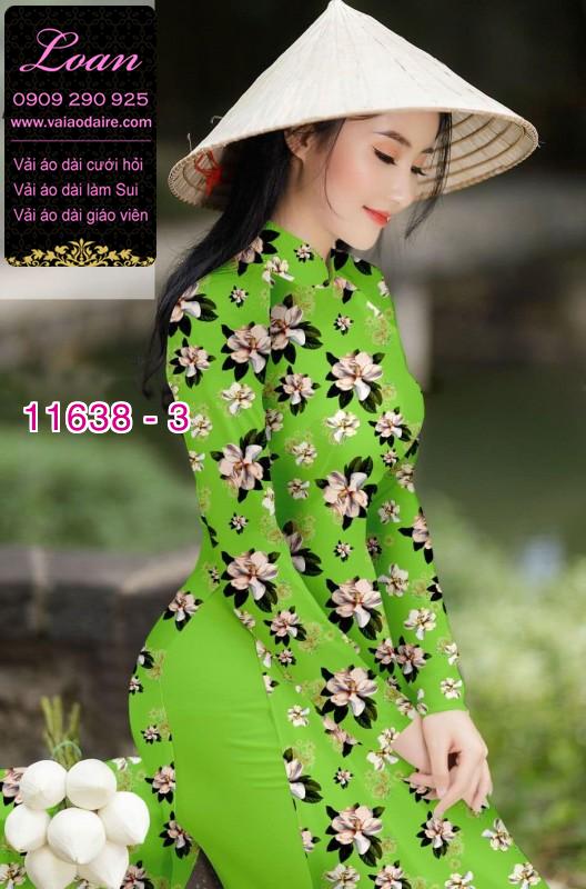 Vải áo dài hoa nhí Vải áo dài hoa nhí